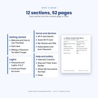 Large Print Password Book for Seniors and Family, photo 2 of 20