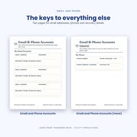 Large Print Password Book for Seniors and Family, photo 8 of 20