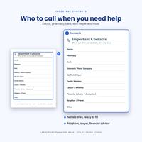 Large Print Password Book for Seniors and Family, photo 13 of 20