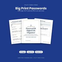 Large Print Password Book for Seniors and Family, photo 20 of 20