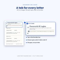 Large Print Password Book for Seniors and Family, photo 4 of 20