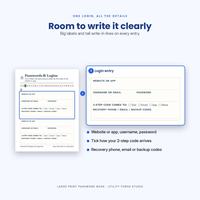 Large Print Password Book for Seniors and Family, photo 5 of 20