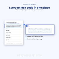 Large Print Password Book for Seniors and Family, photo 11 of 20