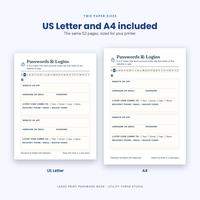 Large Print Password Book for Seniors and Family, photo 18 of 20