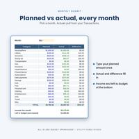 Budget Spreadsheet All in One, photo 8 of 18