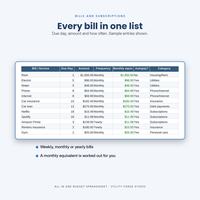 Budget Spreadsheet All in One, photo 12 of 18