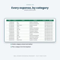 Bookkeeping Template, photo 7 of 18