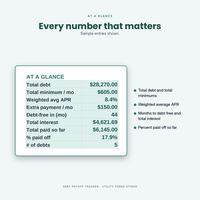 Debt Payoff Tracker Spreadsheet, photo 4 of 18
