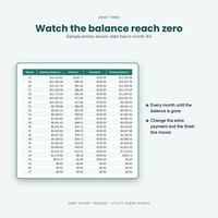 Debt Payoff Tracker Spreadsheet, photo 10 of 18