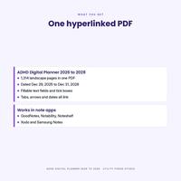 ADHD Digital Planner 2026 2027 2028, photo 19 of 20