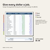50/30/20 Budget Spreadsheet, photo 4 of 10
