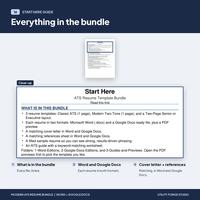 Modern Resume Template Bundle, photo 11 of 15