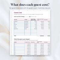 Wedding Budget Spreadsheet, photo 5 of 10
