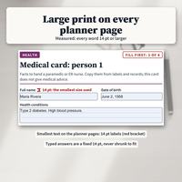 Emergency Planner Large Print, photo 2 of 16