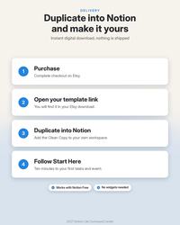 2027 Notion Life Planner: Duplicate into Notion and make it yours. Purchase on Etsy, open your template link, duplicate into Notion, then follow Start Here. Instant digital download.