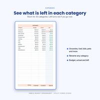 Simple Budget Spreadsheet, photo 8 of 20