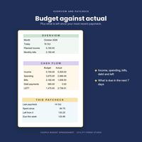 Couple Budget Spreadsheet, photo 5 of 19