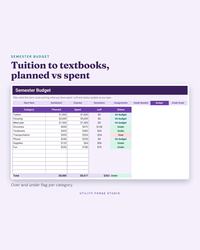 College Planner Spreadsheet, photo 6 of 20