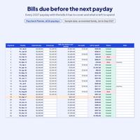 2027 Budget Planner Spreadsheet, photo 11 of 19