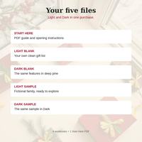 Five files included