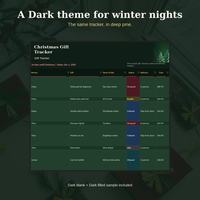 Dark theme Gift Tracker