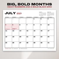 2027 Wall Calendar, photo 3 of 14