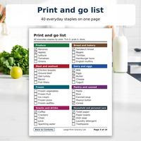 Large Print Grocery List, photo 3 of 15