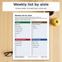 Large Print Grocery List, photo 4 of 15