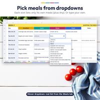 Meal Planning Spreadsheet, photo 2 of 10