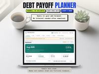 Offline Debt Payoff Planner, main preview