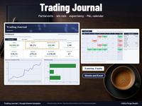 Trading Journal Spreadsheet, main preview