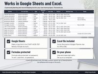 Home Renovation Planner Spreadsheet, photo 12 of 12